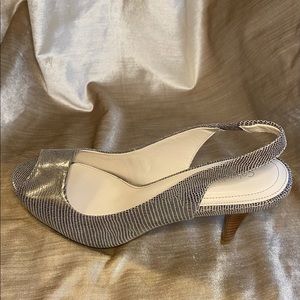 Calvin Klein Peep Toe Slingback High Heel